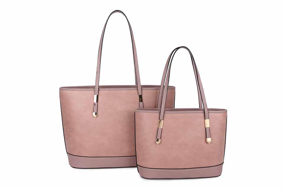Women's 3-in-1 Plain Tote Handbag