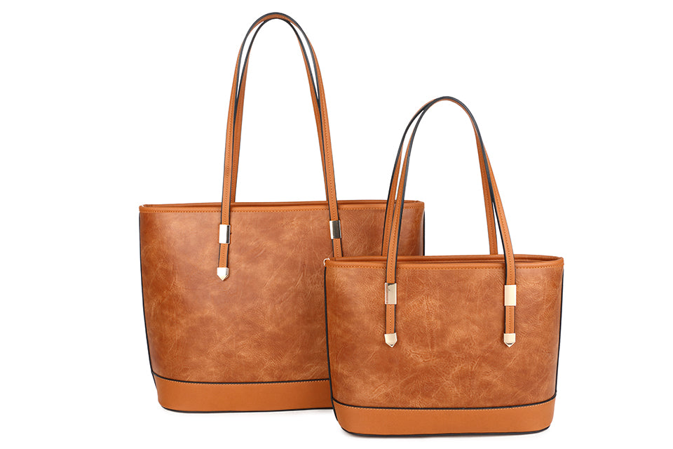 Women's 3-in-1 Plain Tote Handbag